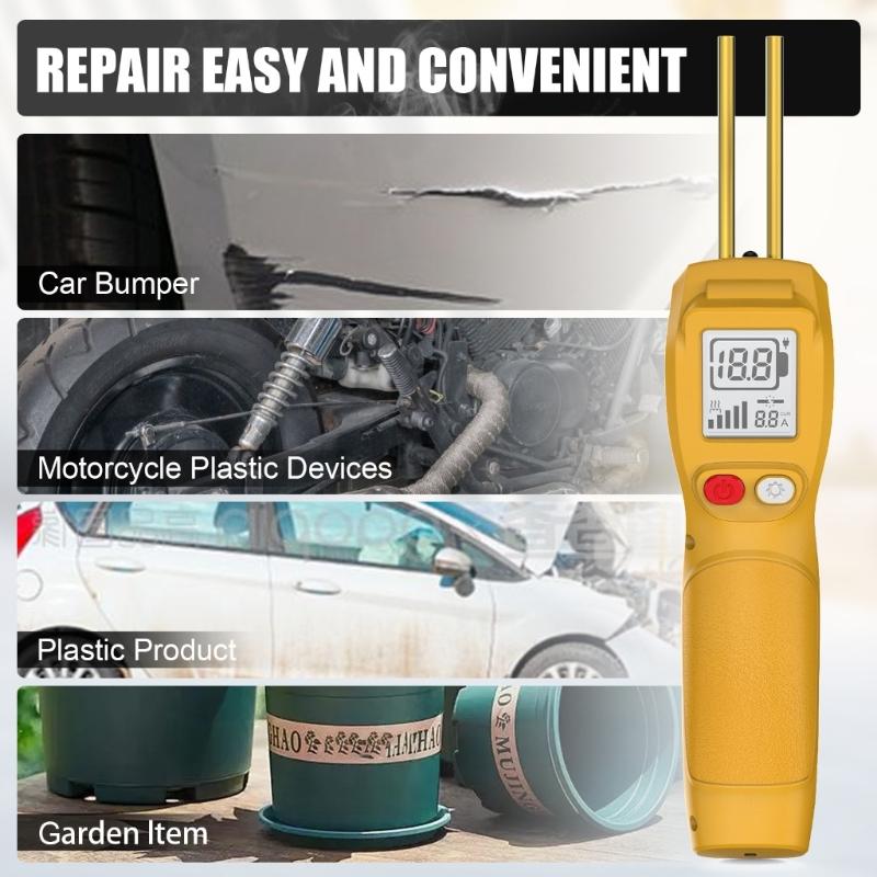 Cordless Plastic Welder Kit 200Pcs Hot Stapler USB Rechargeable Plastic Welder Guns Car Bumper Repair Tool