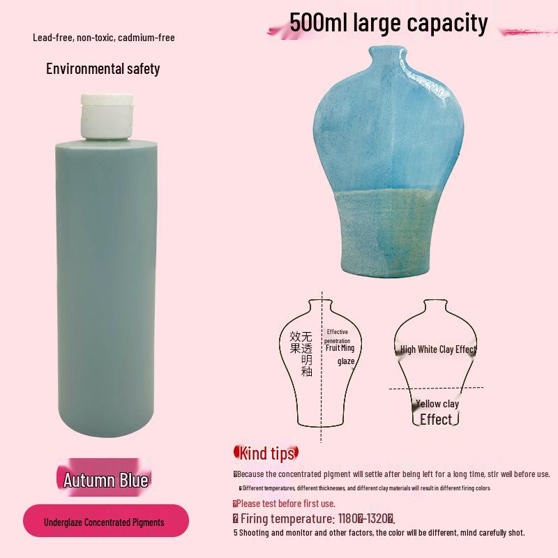 Konzentrierte wasserbasierte Keramik-Unterglasurpigmente für DIY- & Studentenprojekte