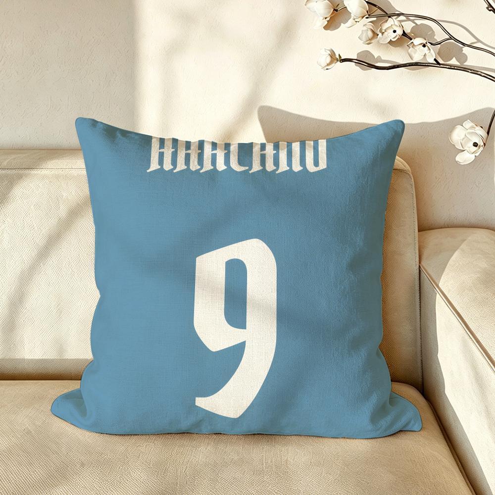 Sport EErling HHaaland Cushion Cover Pillow Case Antidustmite Pillowcase Silky Short Plush Sofa Cushion Cover hot