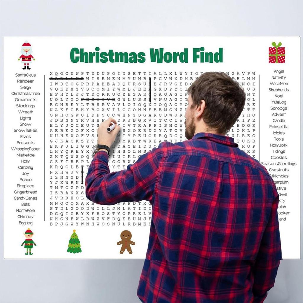 Interactive Giant Thanksgiving Poster Large Wall Game Giant Thanksgiving Word Search Poster For Women Boys Girls Youth Teens