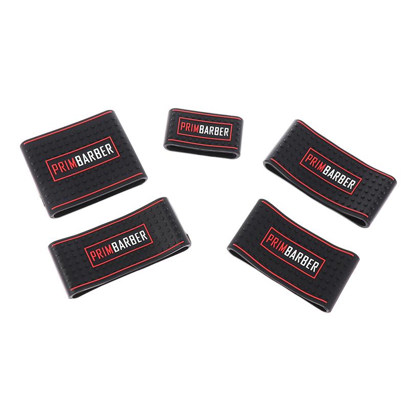 5 Pcs Non Slip Barber Hair Clipper Bands Grip Sleeves Hair Trimmer Holder Tools
