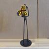 Modern Abstract Statue People Collectible Craft Character Metal Crafts Art Holding Balls Figurine
