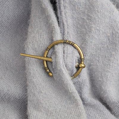 Penannular Brooch, Cloak Pin Scarf Shawl S Fibula, Primitive Barbarian Viking Roman Medieval Brooches