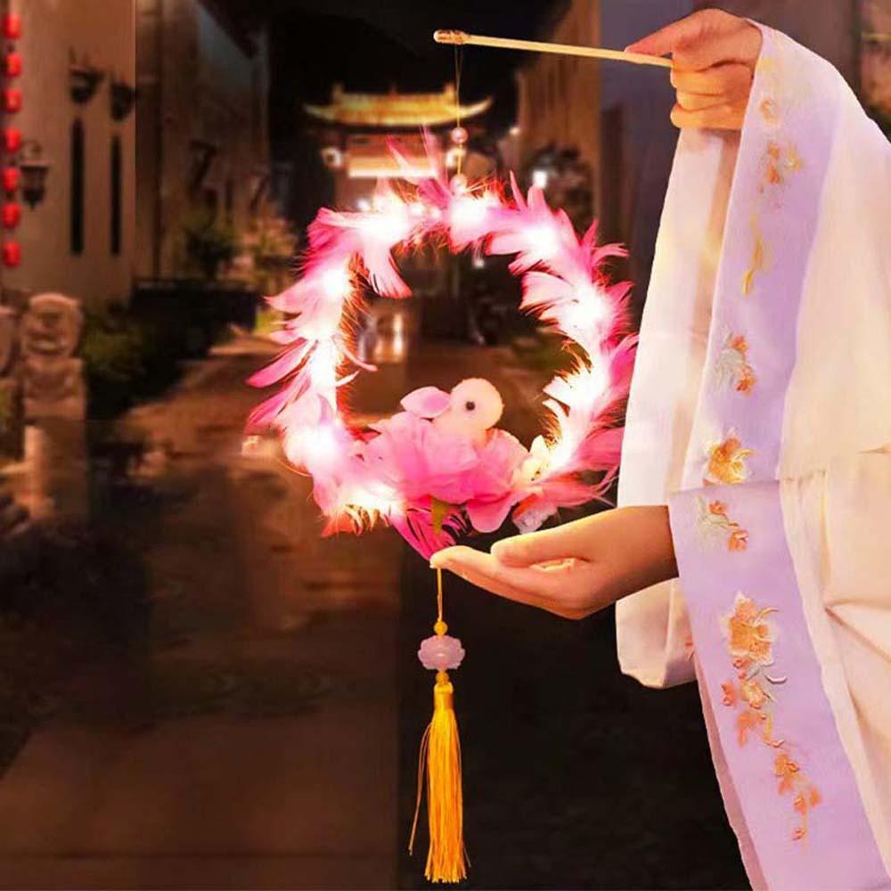 Chinese Style Children's Rabbit Lantern Handheld Mid-Autumn Festival Lamp  Hanfu Accessories