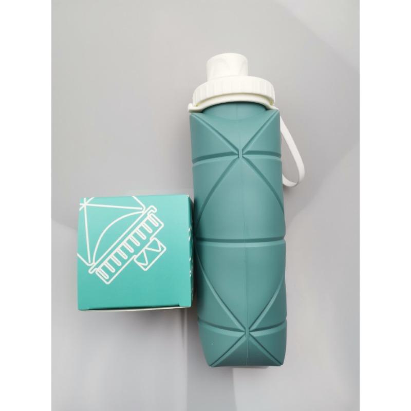 Sportkessel Silikon Faltbecher Reise & Outdoor Tragbarer Mini-Becher 600ml