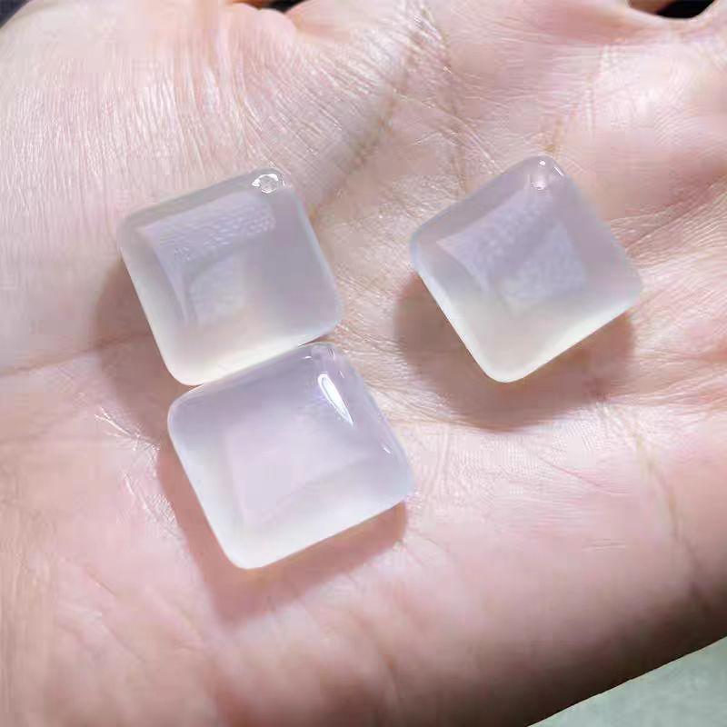 White Chalcedony Cat Pendant and Jade Bracelet Set