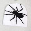 Knitted Fashion Hat With Spider Embroidery Design For Keeping Outdoors Warm