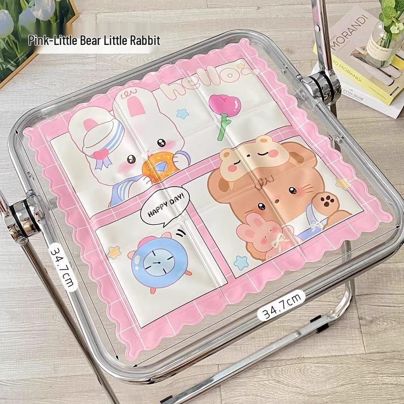 Summer Cartoon Cooling Gel Seat Cushion - Cute Office & Student Ice Pad for Heat Dissipation