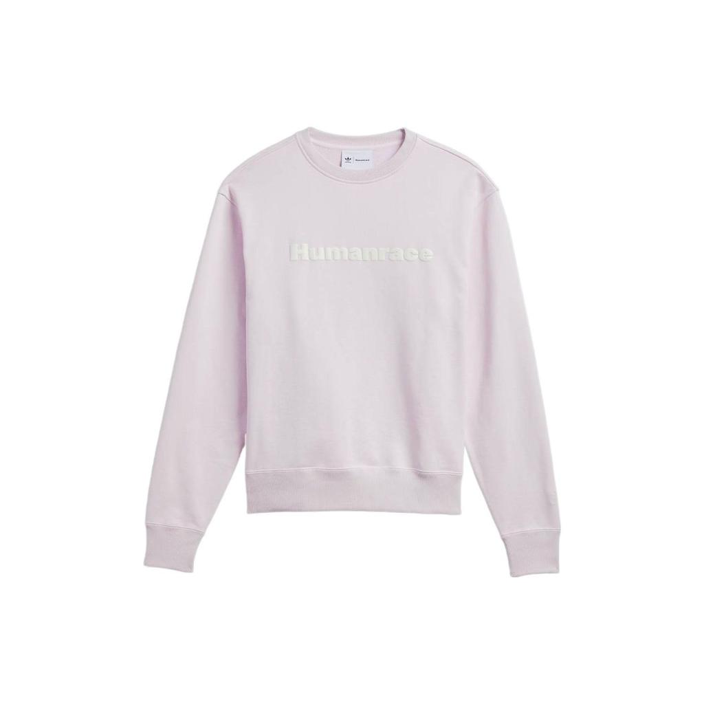 Adidas Originals FW22 Solid Color Logo Crewneck Sweatshirt Unisex Sweatshirt Pink HS4830