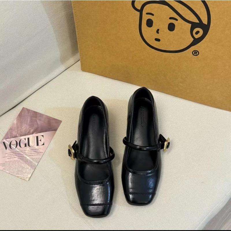 

Single shoe inner height increase 5cm shell style Mary Jane small fashion height increase single shoe 34 чёрный