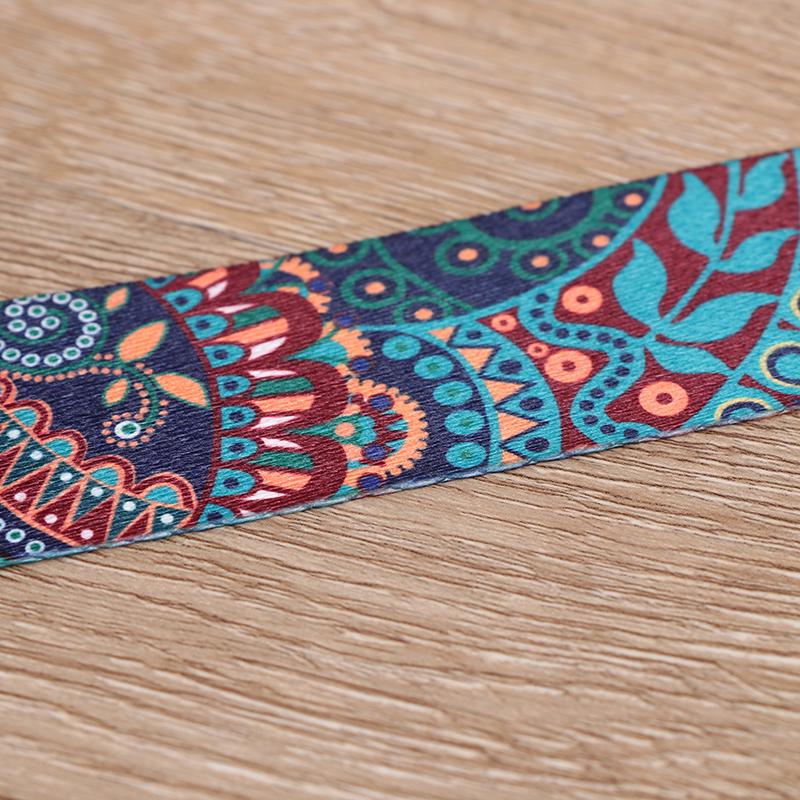 Yoga Strap Fitness Rope Colored Printed Adjustable Yoga Belt Washable Strap