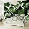 Retro Tropical Rain Forest Wallpaper Palm Banana Leaves 3d Wall Mural Cafe Restaurant Theme Hotel Backdrop Murals