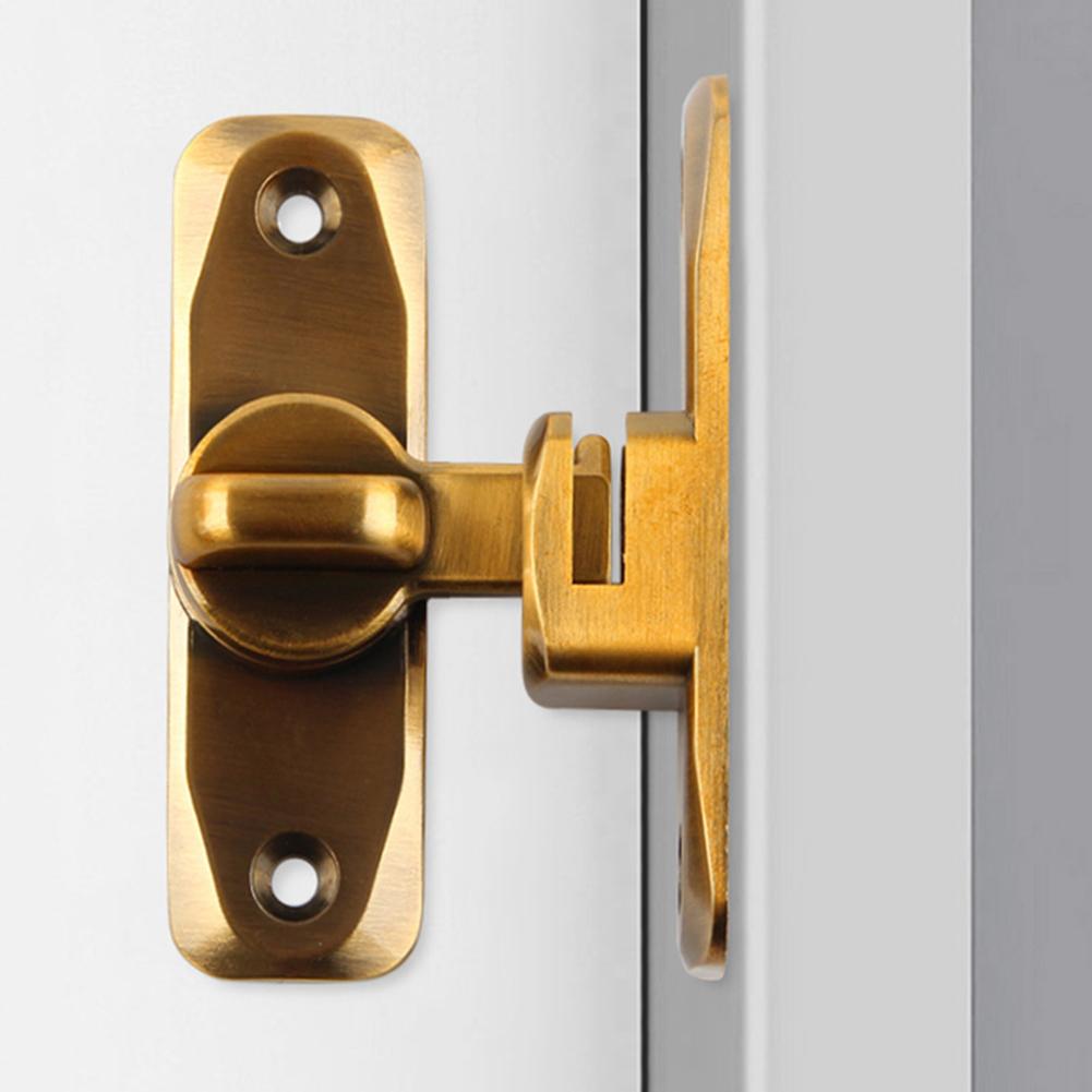 Sliding Barn Door Lock 90°180° Sliding Door Latch Barn Gate Bolt Cabinet Closet Latch  Window Buckle Anti Theft Hardware