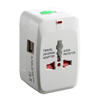 Universal Travel Adapter 1500W 2 USB Port Children Safe Multifunctional International Plug Adapter