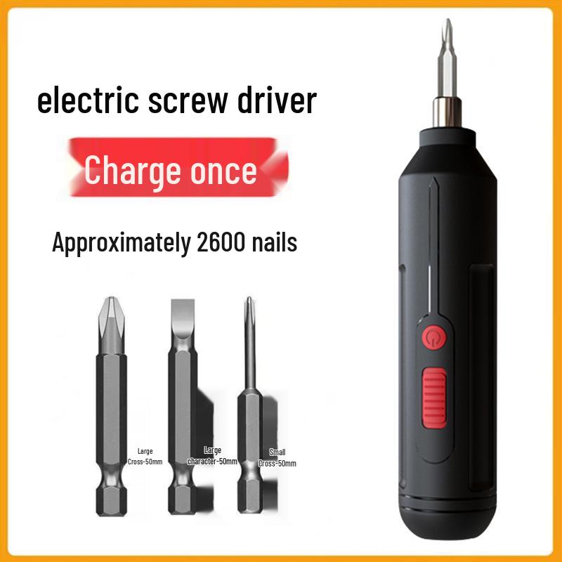 Rechargeable Multifunctional Mini Electric Screwdriver Set for Household Use