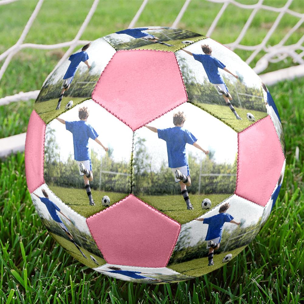 1pc Custom Photo Image Soccer Ball Size 5 Indoor Soccer Ball Fashion Colorful Backyard Game - Great For Sports Fans Gift
