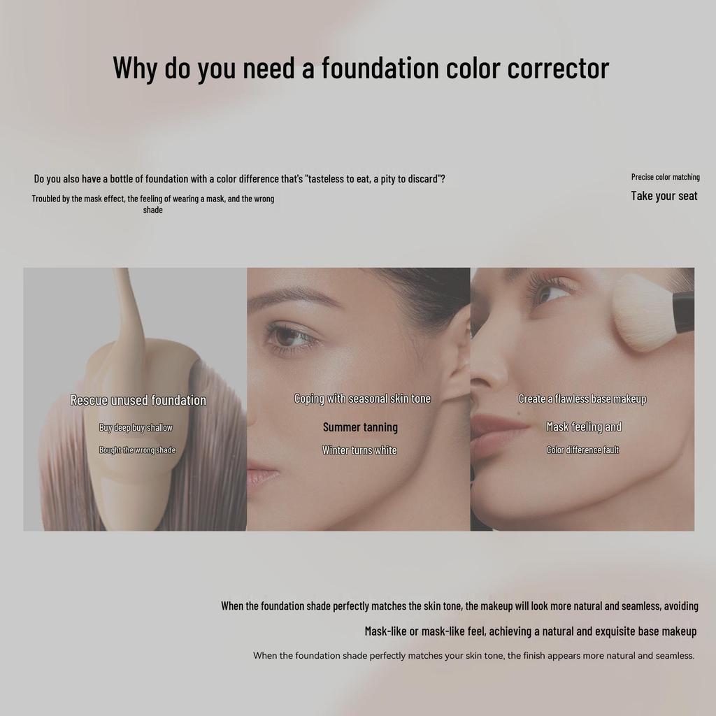 White Foundation Liquid Mix: Stage Makeup Adjuster for Dark Base