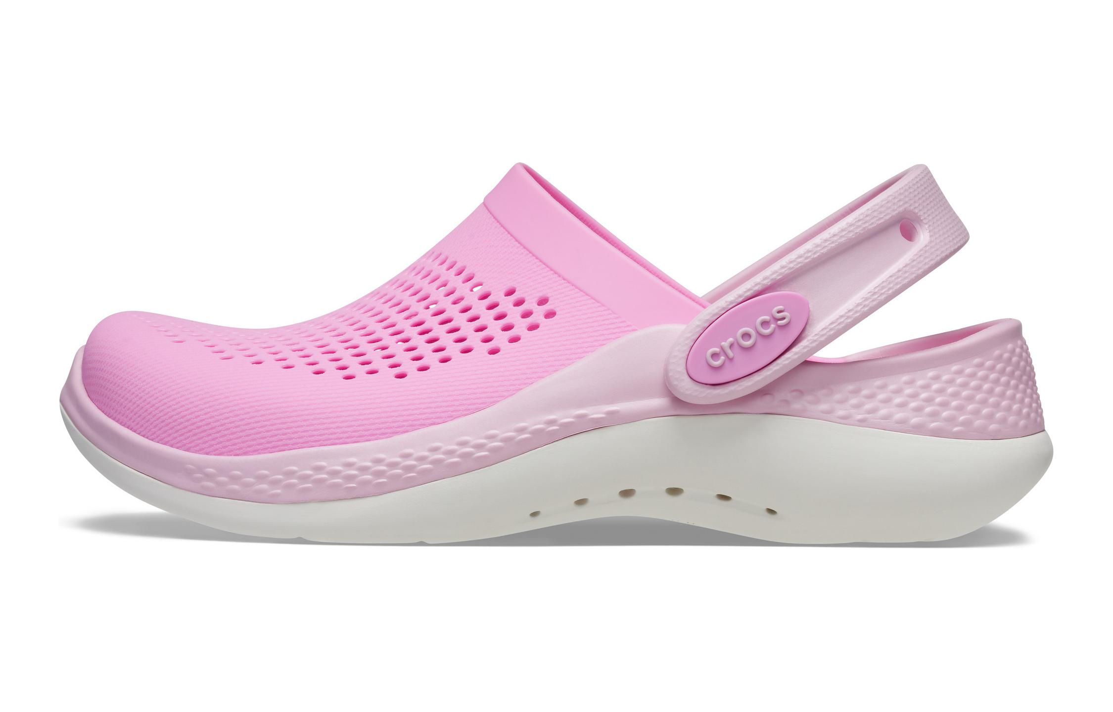 Crocs Slip Resistant Abrasion Resistant Slip Resistant Abrasion Resistant Children s Sandals Pink Kids  207021-6TL 28-29