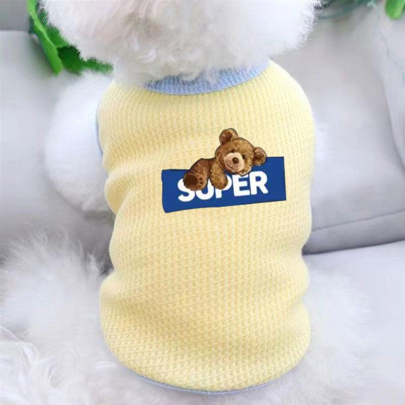 Puppy Dog Summer Thin Bi Xiong Dou Internet celebrity Pet Cat Clothes Autumn Corgi Teddy Pomeranian Small, Dog Puppy