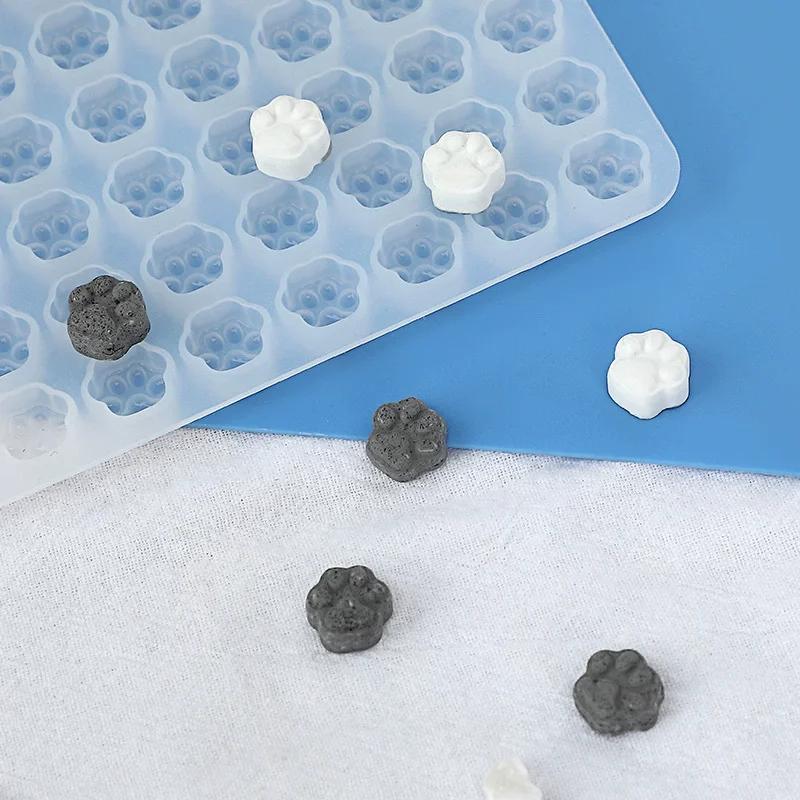 1pcs Silicone Cards Envelope Mould Creative Handmade Mini Cat Paw Shape Wax Seal Stamp Varied Colorful Fresh and Fun