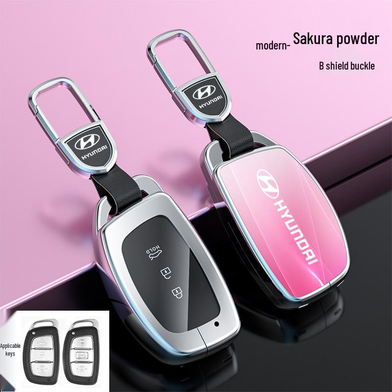 Hyundai Tucson Palisade IONIQ Nexo L Key Case Snap Button Shell