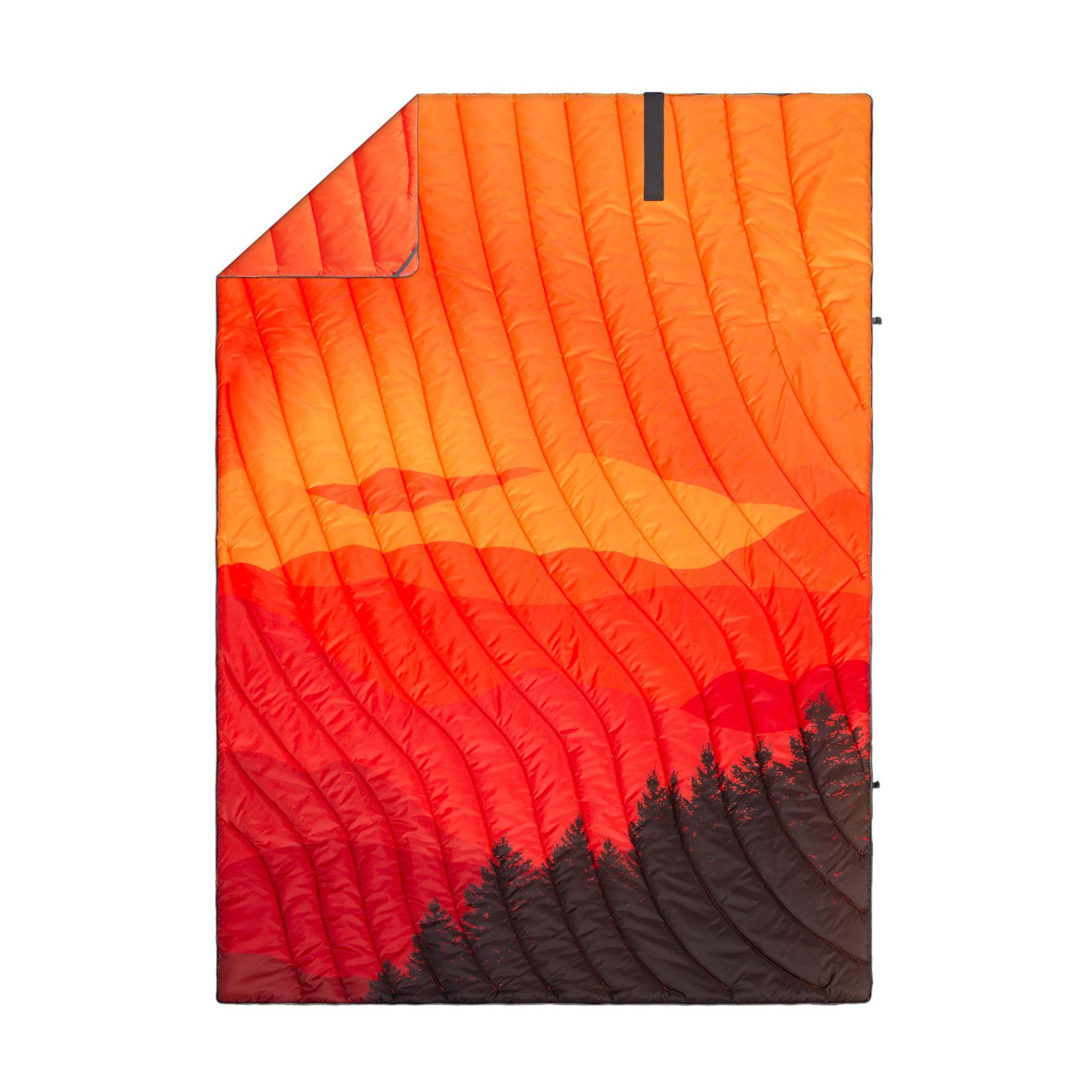 Портативное водонепроницаемое греющее пуховое одеяло для кемпинга оранжевый