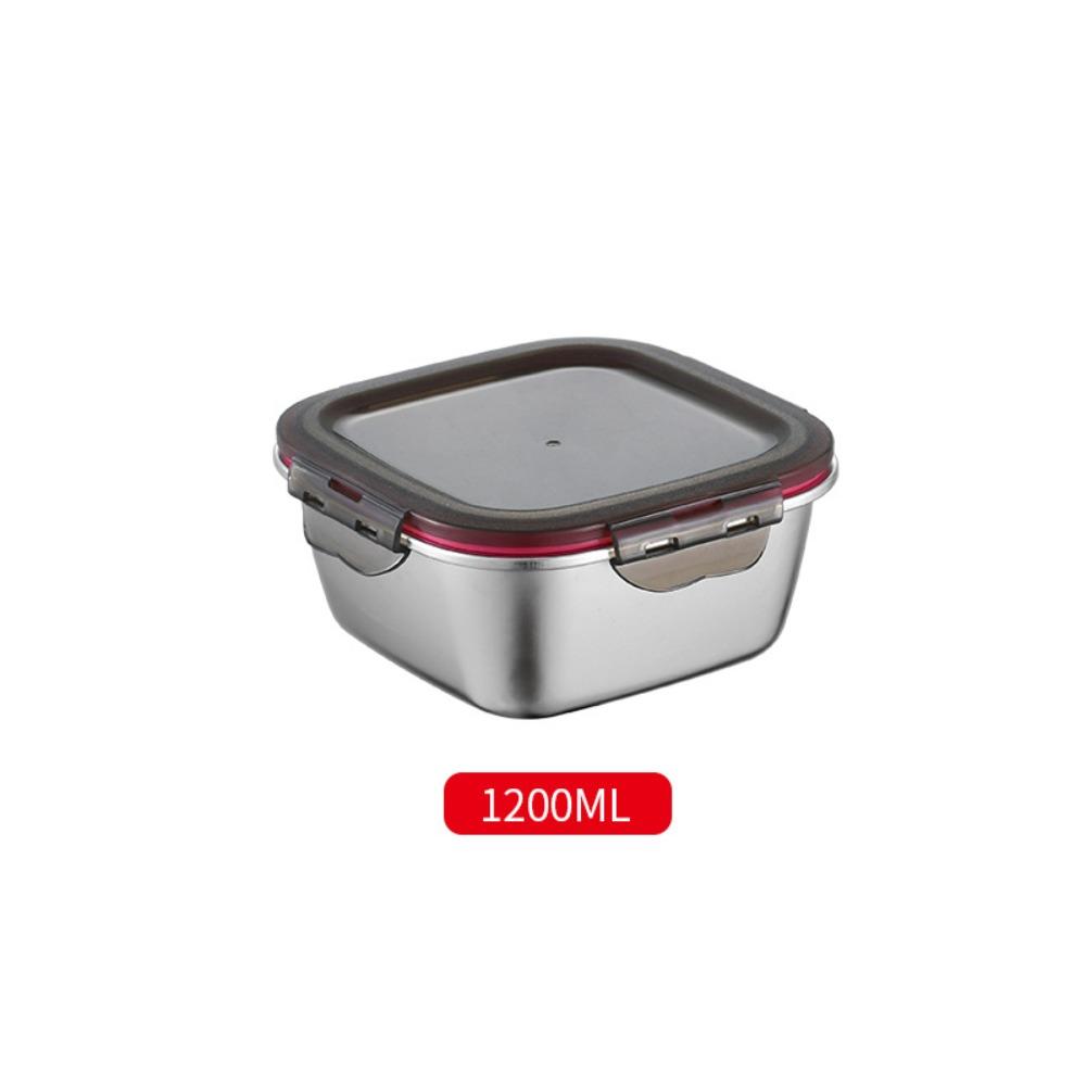 Silicone Ring Sealed 304 Stainless Steel Fresh-keeping Box Freshness Container Refrigerator