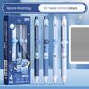 4 Pcs Retractable Erasable Gel Pens 0.5mm Fine Point Blue/Black Ink Refillable Ballpoint Pens for Office School Supplies