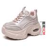 European station platform dad shoes women's 2025 autumn new fashion polished breathable mesh heightening sports and leisure shoes
