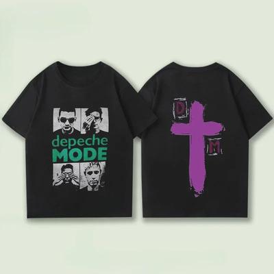 Tricou Casual Depeche Negativ Craniu Modă Bumbac Tricou Grafic Supradimensionat Topuri Sport Îmbrăcăminte Topuri Streetwear