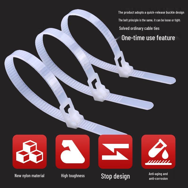 Reusable Retractable Nylon Cable Ties