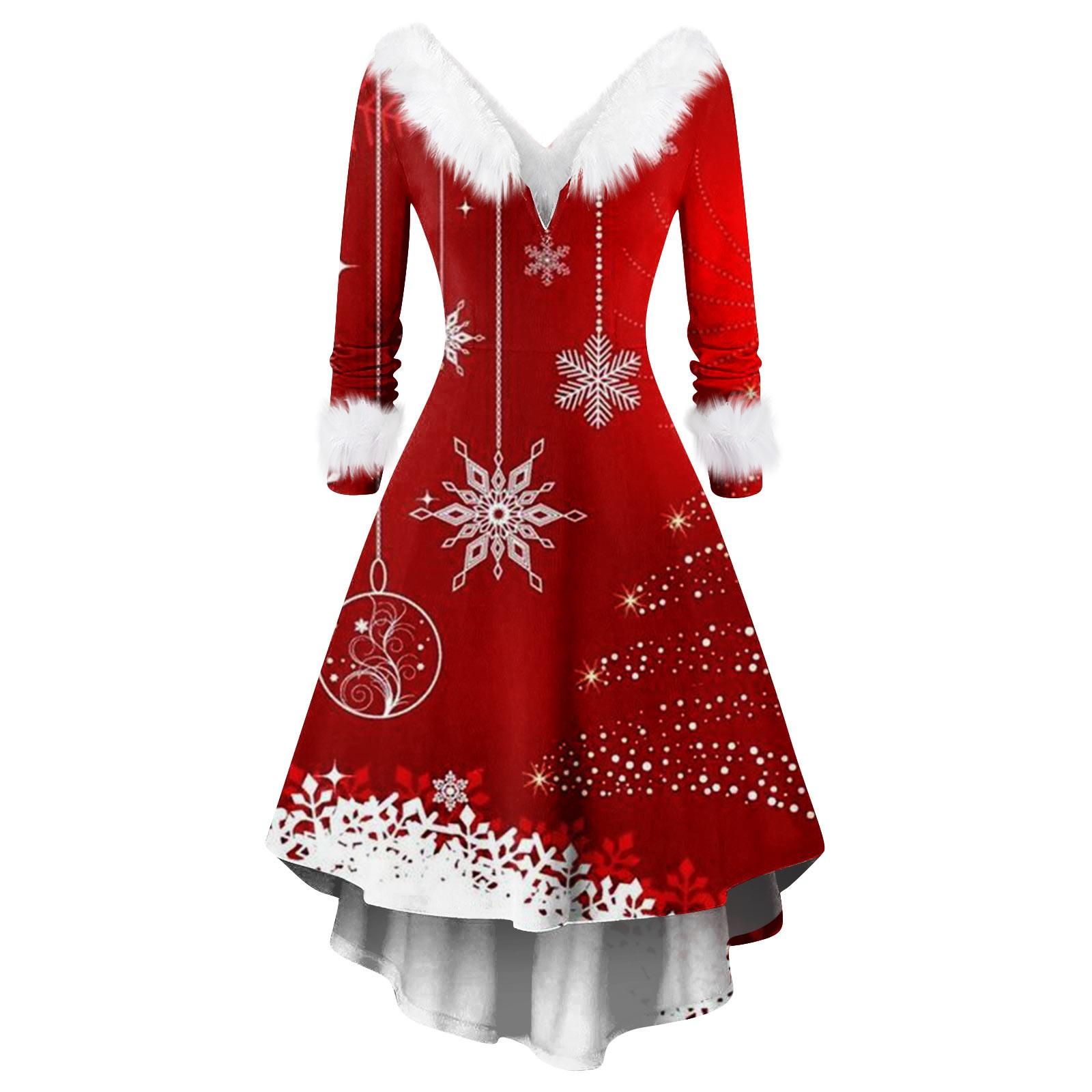 

Женское модное повседневное облегающее платье с V-образным вырезом, меховым воротником, вечернее платье с длинными рукавами в винтажном стиле M