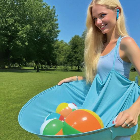 Granny Pants Yard Game Set Interactive Ball Catch Toy with 4 Bouncy Balls Family Reunion Outdoor Game for Adults Kids