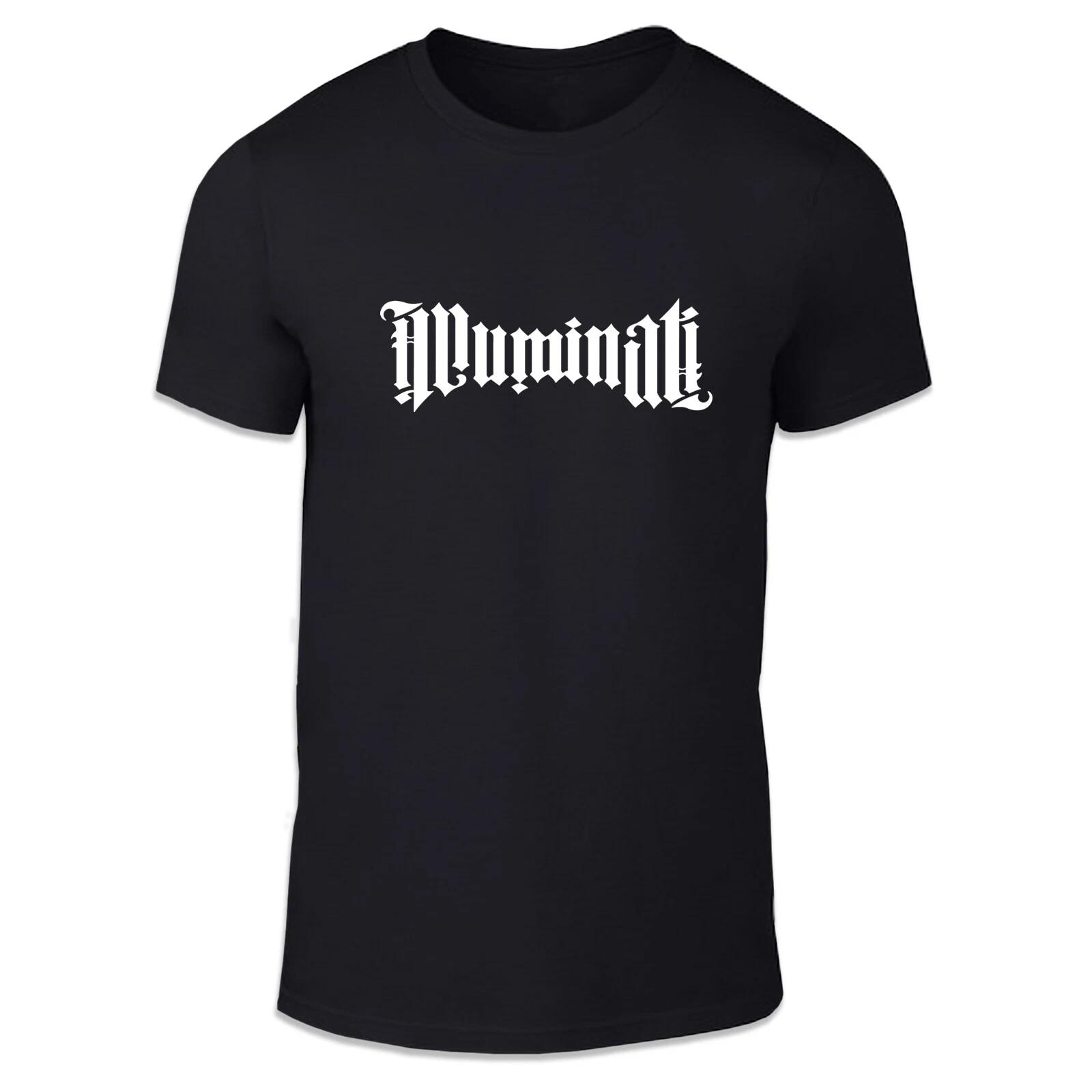 Illuminati Text Logo Adult Unisex T Shirt - Fun Humour Conspiracy 4XL