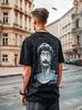 MyStars Future Men's Black Short Sleeve Oversize T-Shirt M