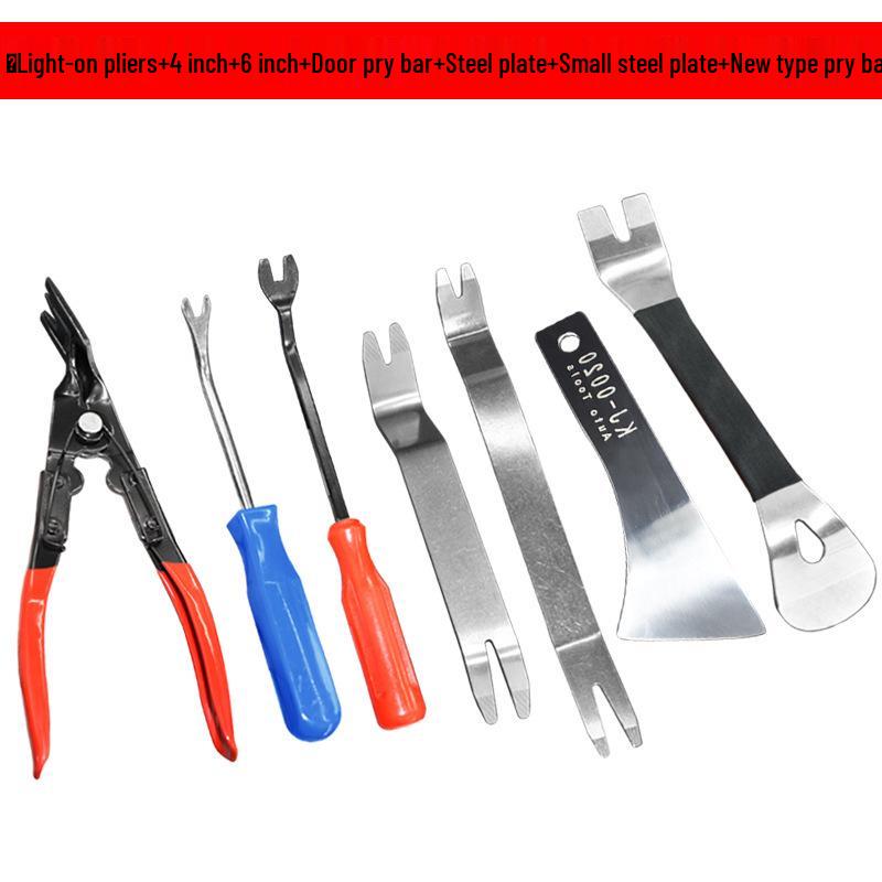 Nerezová sada páčidel a nástrojů pro demontáž čalounění interiéru automobilu