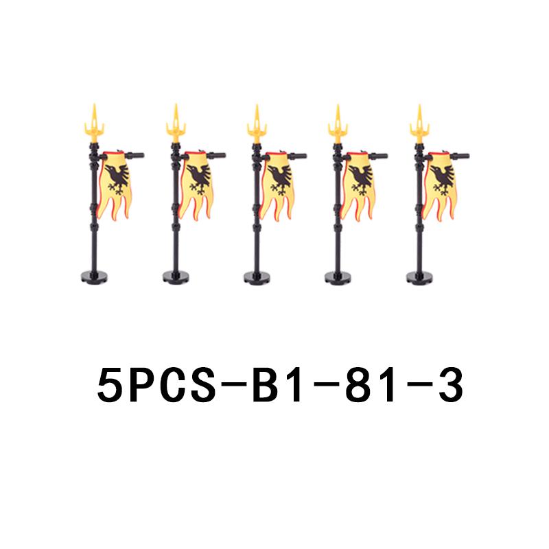 Medieval Castle Knight Figures Weapon Building Blocks Military Army Soldier Flag Shield Cloak Legion Accessories Bricks Toy Gift