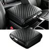 Center Console Armrest Cover for 2009-2018 Dodge Ram 1500 2500 3500, Bucket Seat Only, Anti-Scratch Vinyl Leather Middle Console Lid Protector, Black