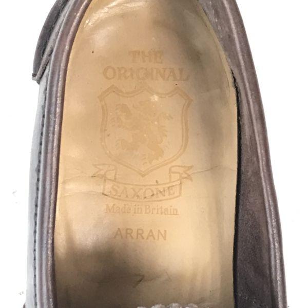 Saxone England Vintage Coin Loafer 7 25.5 Brown Business Dress Shoes(USED)