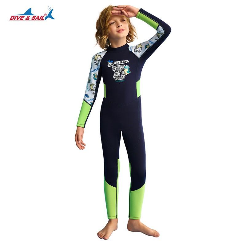 1.5MM Children s Diving Suit Middle Swimming Surfing Cold Warm Snorkeling Swimsuit S