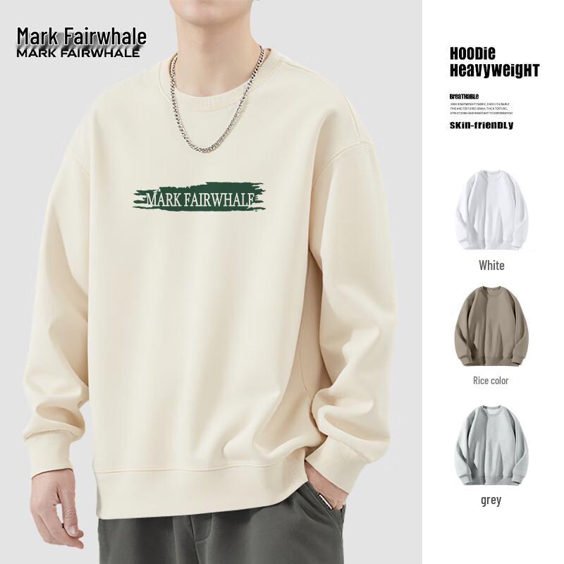 

Mark Fairwhale Men s Heavyweight Loose Fit Round Neck Sweatshirt M