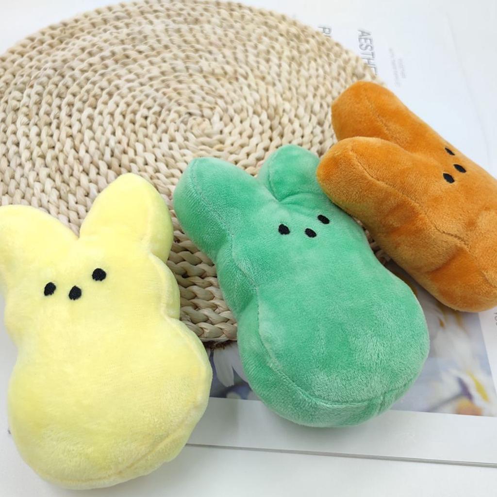 15cm Easter Peeps Bunny Plush Toys Cartoon Rabbit Toys Soft Stuffed Animal Toys Home Decoration Kawaii Peluche Bunny Kids Gifts
