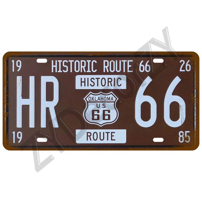 Metal Sign Art Bar Club Plaque Home Tire Shop Wall Art Decor Gas Route 66 Arts Plate Garage Tin Sign Poster Vintage Car TinPlate