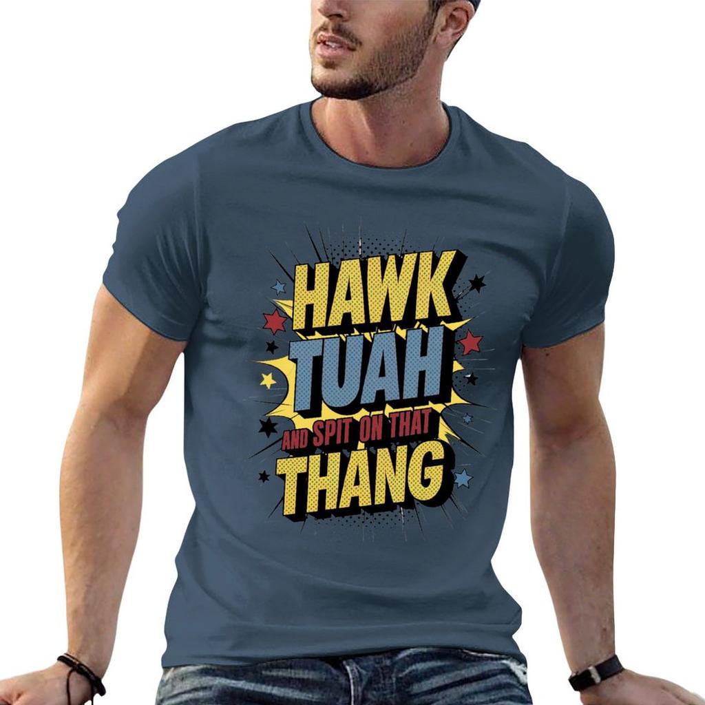 Hawk Tuah TShirt Casual Trendy Short Sleeve TShirt