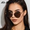 High-Quality Fashion Ladies Cat Eye Rimless Sunglasses Women  Vintage Gradient Sun Glasses For Female Outdoor Sunscreen Eyeglasses