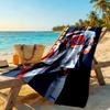 Haaland Customized Name Beach Towel Quick-Dry Soft Microfiber Perfect for Traveling Yoga Camping and Swimming
