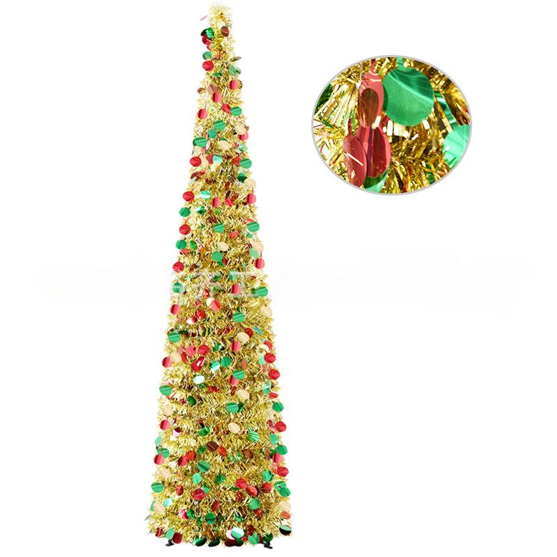 150cm Artificial Christmas Tree Decorations ,Pencil Xmas Tree for Home Party Office Fireplace Holiday Decorations