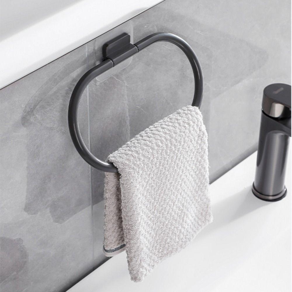 No Drilling Bathroom Towels Rack Self-adhesive Towel Bar New Towel Holder  Bathroom Kitchen