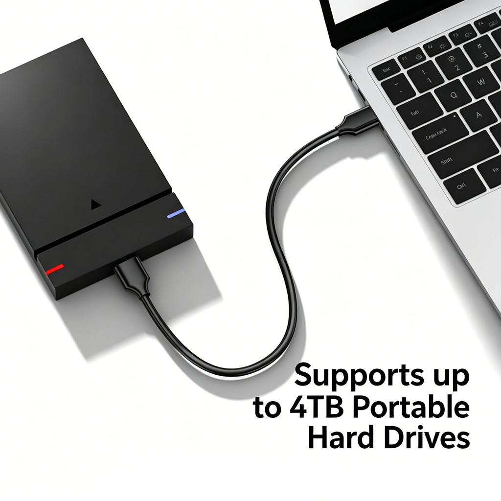 Type-C to Micro B USB 3 0 External Hard Drive Cable Compatible with Laptops Smartphones High Speed Data Transfer Durable Construction 0 3 Meter Length