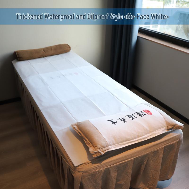 Thickened Waterproof & Oil-Proof Disposable Massage Bed Sheets with Face Hole